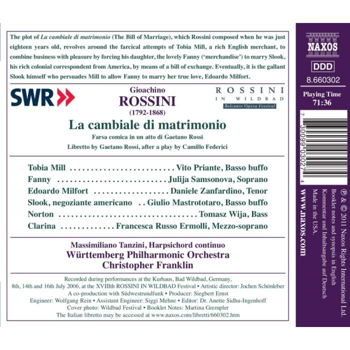 Rossini: La Cambiale di Matrimonio - slide-1