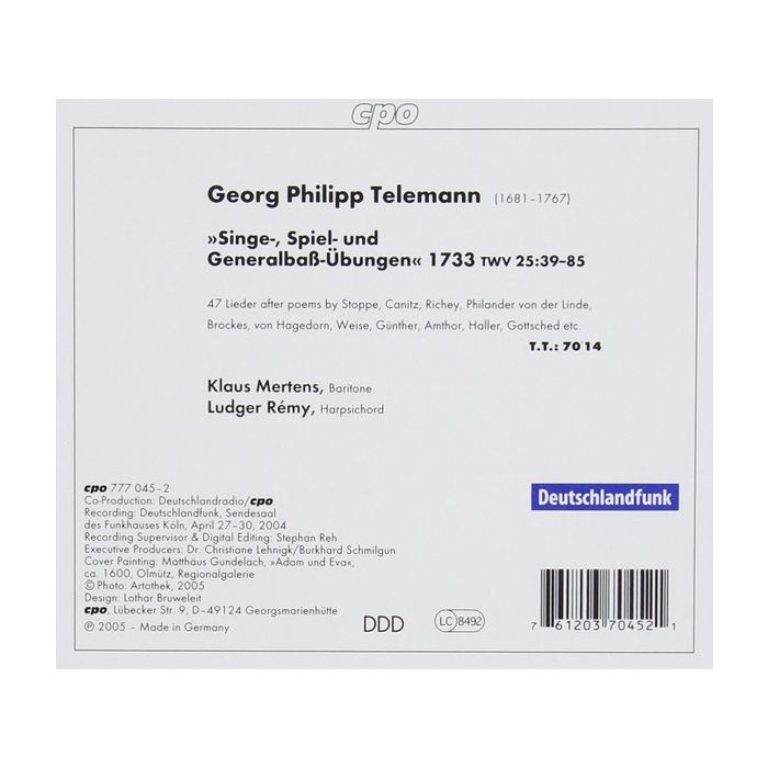 TELEMANN: 47 Lieder - slide-1
