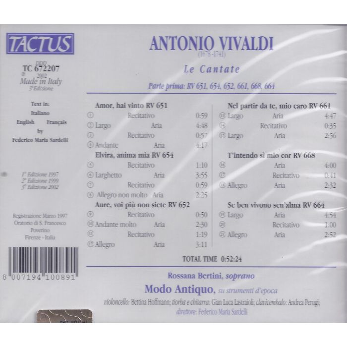 Vivaldi: Le Cantate per soprano Vol.1 - slide-1