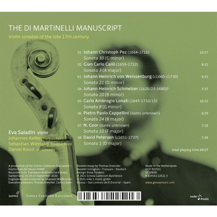 The Di Martinelli Manuscript - Violin Sonatas of the Late 17th Century - slide-1