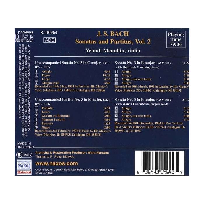 Bach: Sonatas and Partitas vol. 2 - slide-1