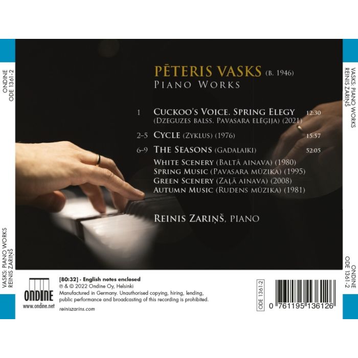 Vasks: Piano Works - slide-1