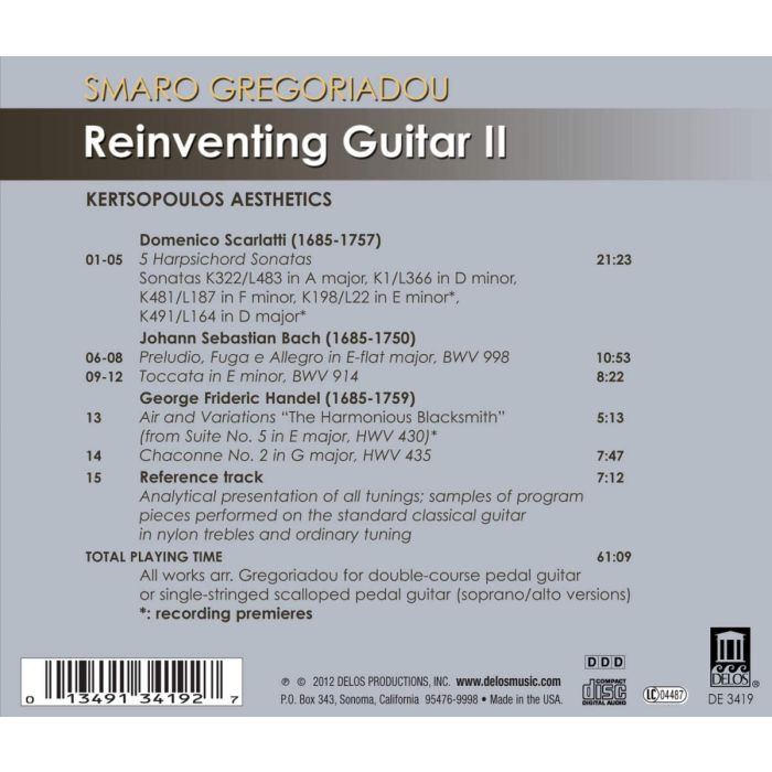 Reinventing Guitar II - Domenico Scarlatti, J.S. Bach, G.F. Handel - slide-1