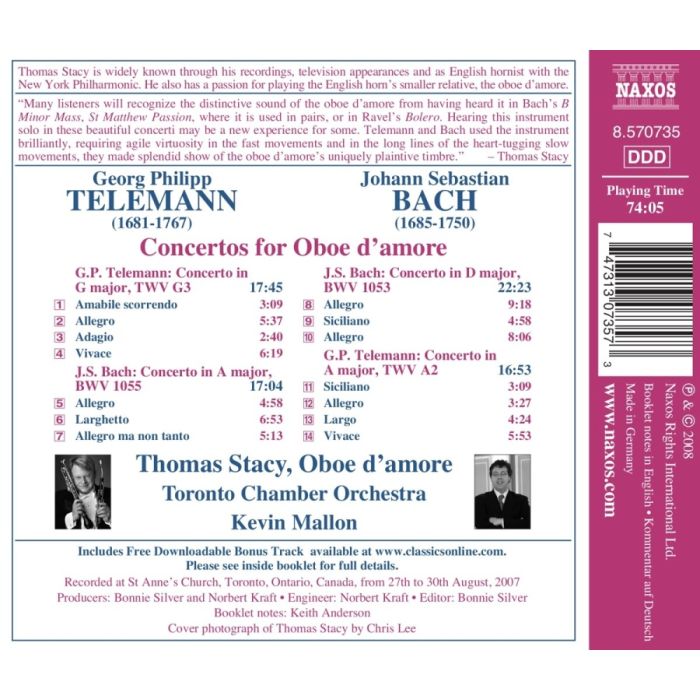 Bach/Telemann:  Concertos - slide-1