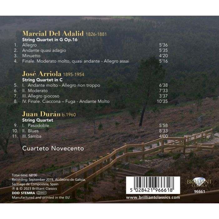 String Quartets by Del Adalid, Arriola, Durán - slide-1