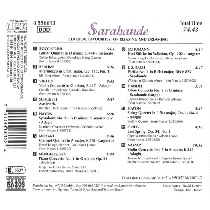 SARABANDE - Classical Favourites for Relaxing and Dreaming - slide-1