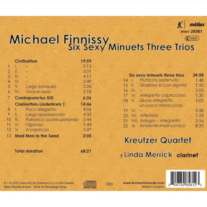 Finnissy: Six Sexy Minuets Three Trios - slide-1