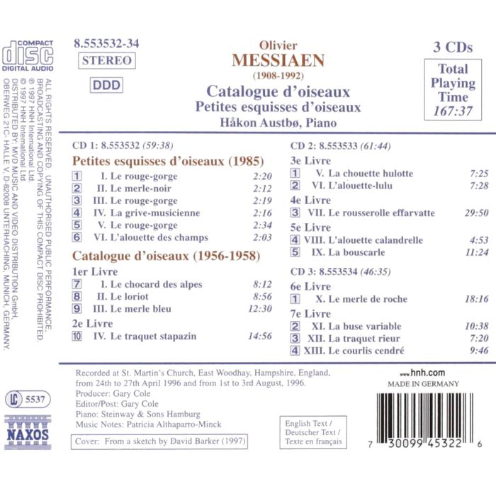 MESSIAEN: Catalogue d'oiseaux - slide-1