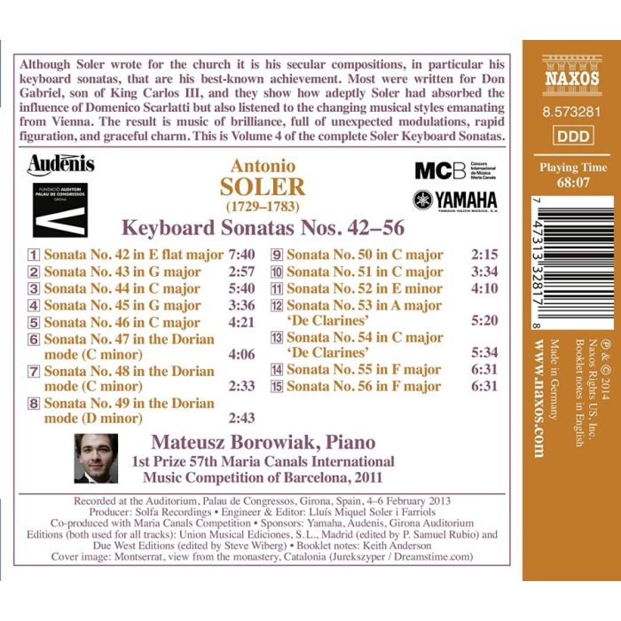 Soler: Keyboard Sonatas Nos. 42 - 56 - slide-1