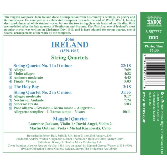 IRELAND: String quartets nos. 1 - 2 - slide-1