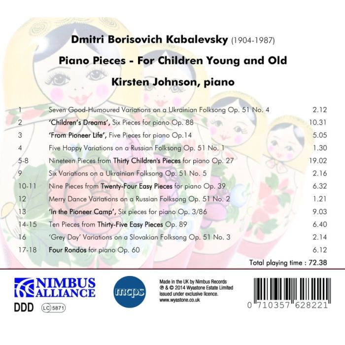 Kabalevsky: Piano Pieces for Children Young & Old - slide-1