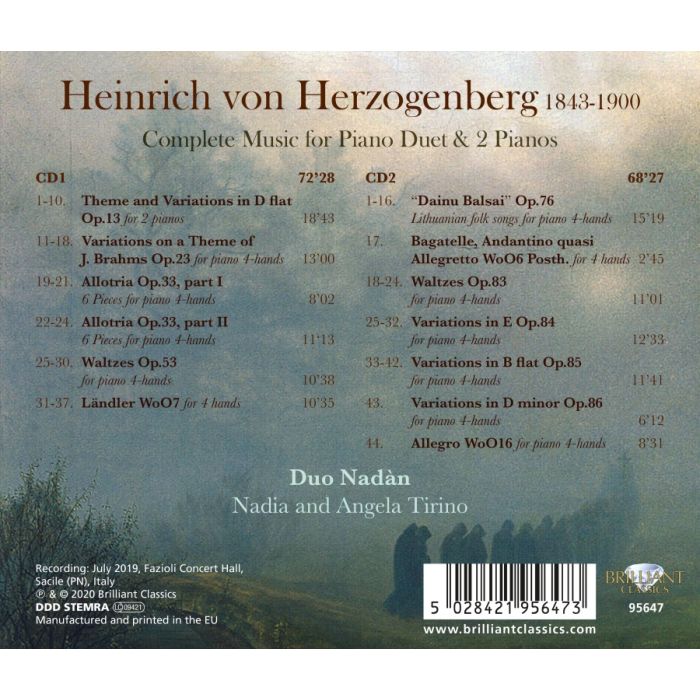 Herzogenberg: Complete Music for Piano Duet & 2 Pianos - slide-1