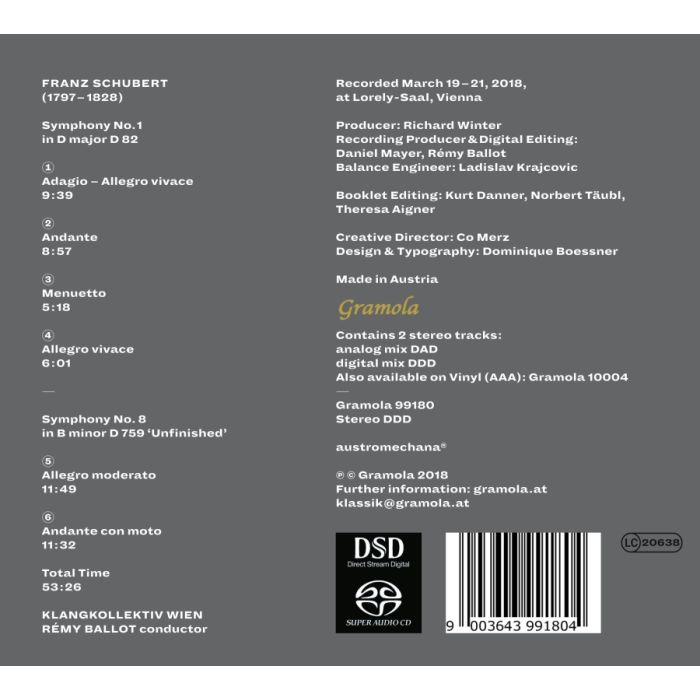 Schubert: Symphonies 1 & 8 - slide-1