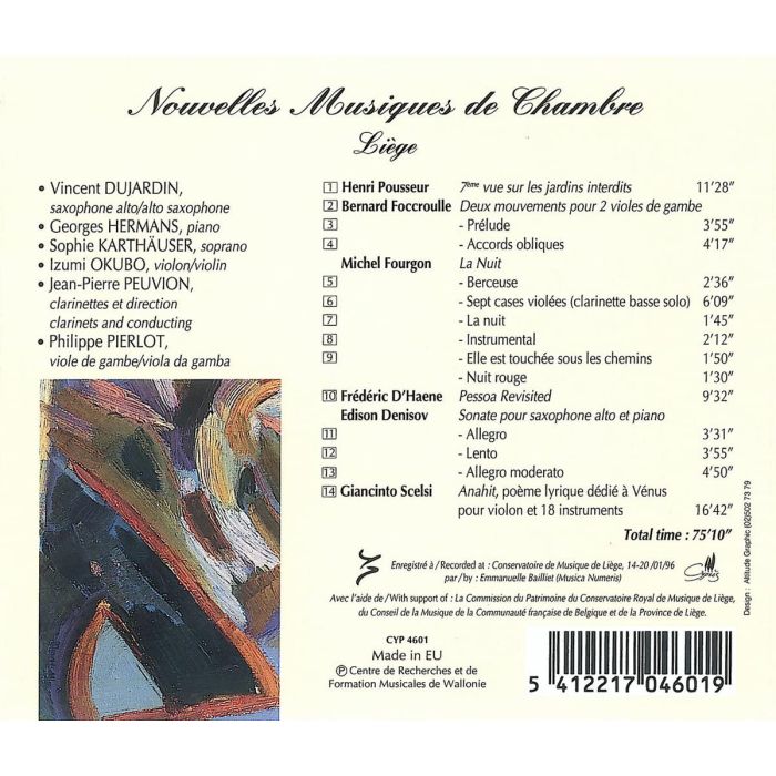 Nouvelles Musiques de Chambre Liege - slide-1