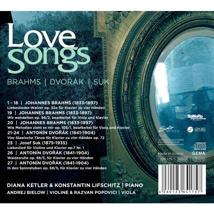 Love Songs - Brahms: Liebesliederwalzer, Dvořák: Slavic dances, Suk: Love song - slide-1