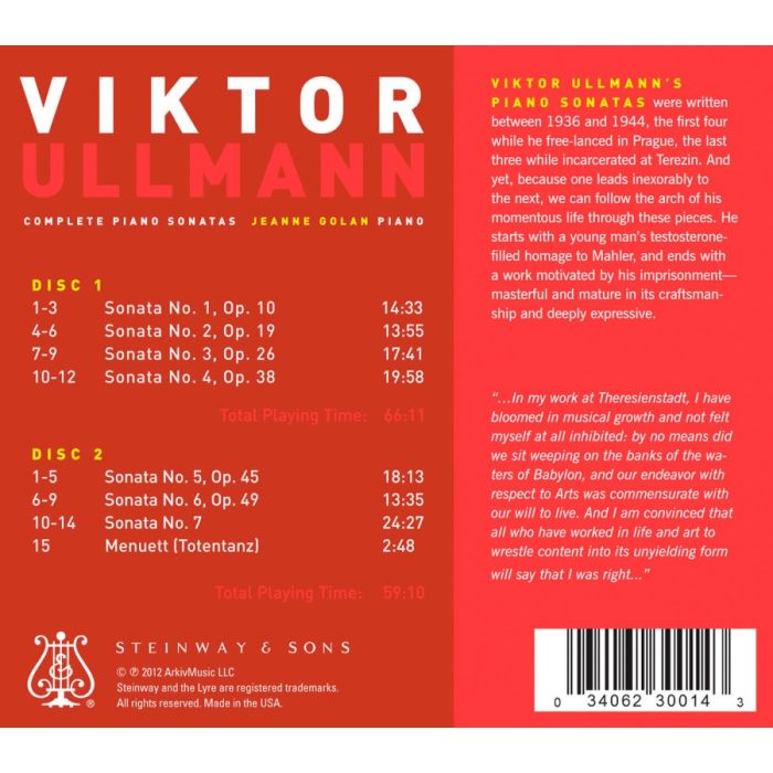 Ullmann: Complete Piano Sonatas - slide-1