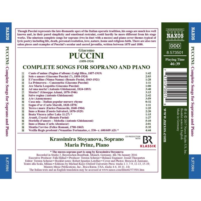 Puccini: Complete Songs for Soprano and Piano - slide-1