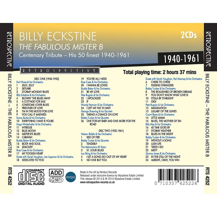Billy Eckstine: The Fabulous Mister B - slide-1