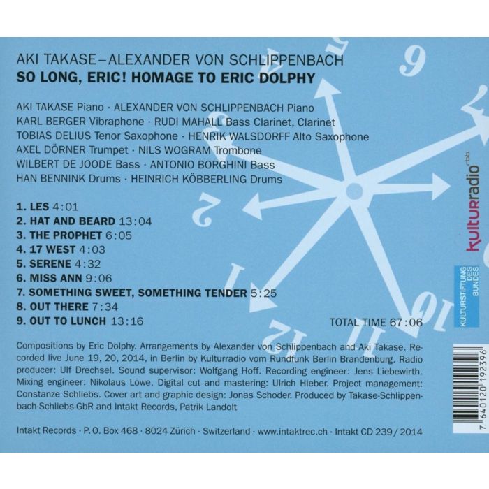 Aki Takase: So Long, Eric! Homage to Eric Dolphy - slide-1