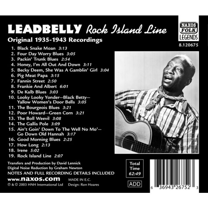 Leadbelly (Huddy Ledbetter): Rock Island Line - slide-1