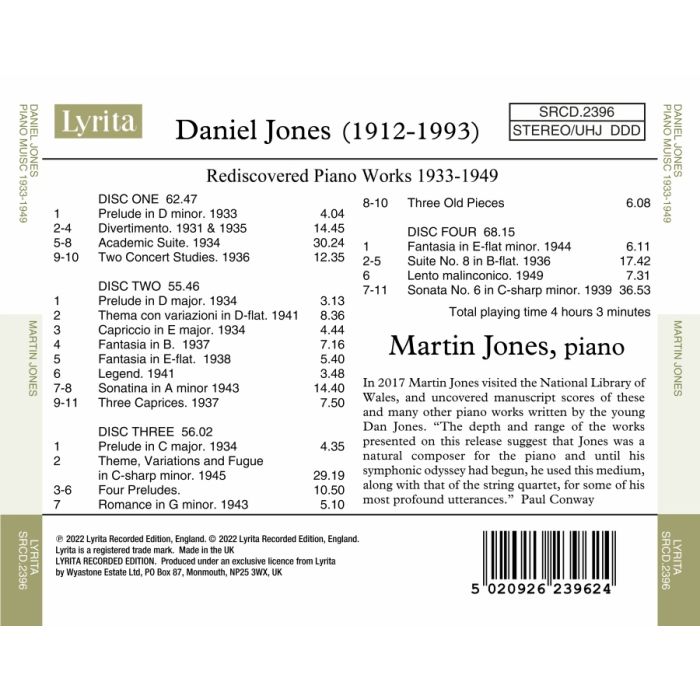 Jones: Rediscovered Piano Works - slide-1