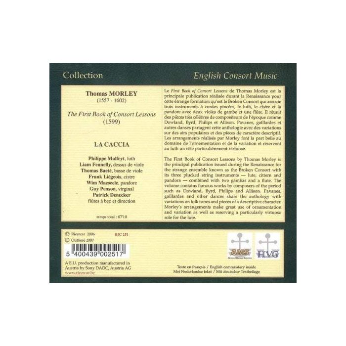 Morley: The First Book of Consort Lessons - slide-1