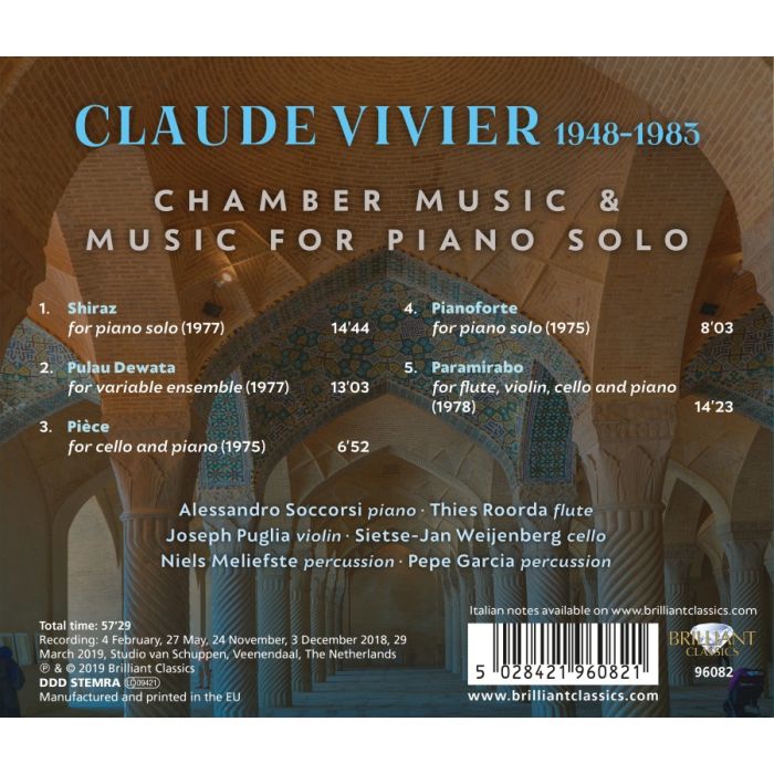Vivier: Chamber Music & Music for Piano Solo - slide-1
