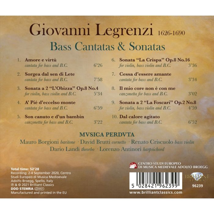 Legrenzi: Bass Cantatas and Sonatas - slide-1