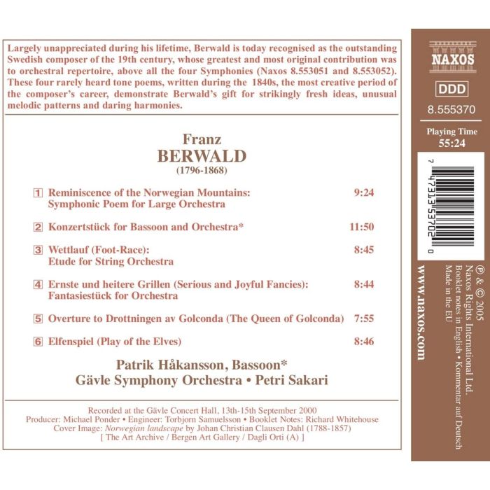 BERWALD: Tone Poems - slide-1