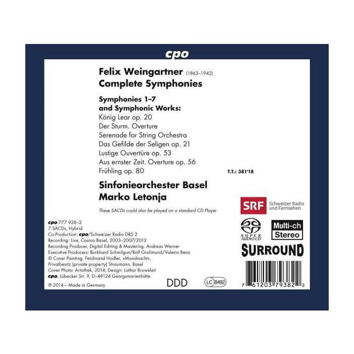 Weingartner: Complete Symphonies 1 - 7 and Symphonic Works - slide-1
