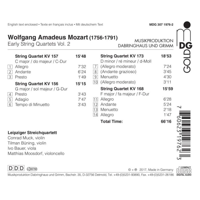 Mozart: Early String Quartets Vol. 2 - slide-1