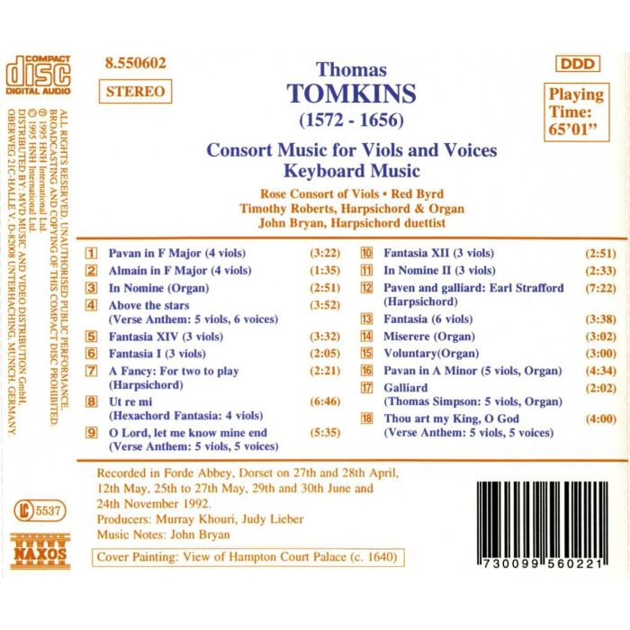 TOMKINS: Consort Music & Keyboard - slide-1