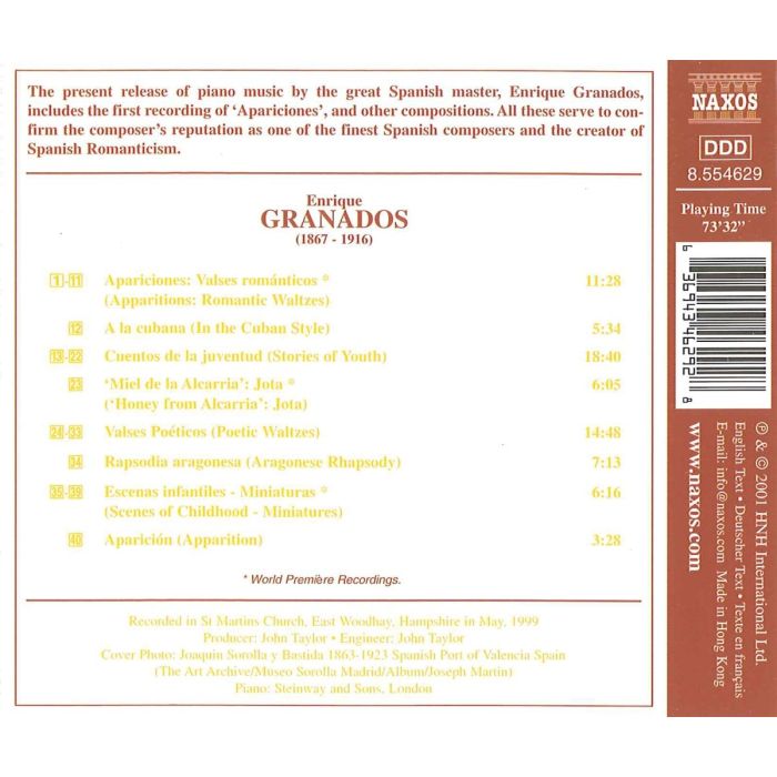 GRANADOS: Piano Music vol. 4 - slide-1