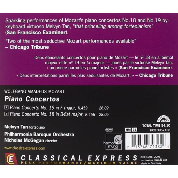 Mozart: Concertos pour piano no.18&19 - slide-1