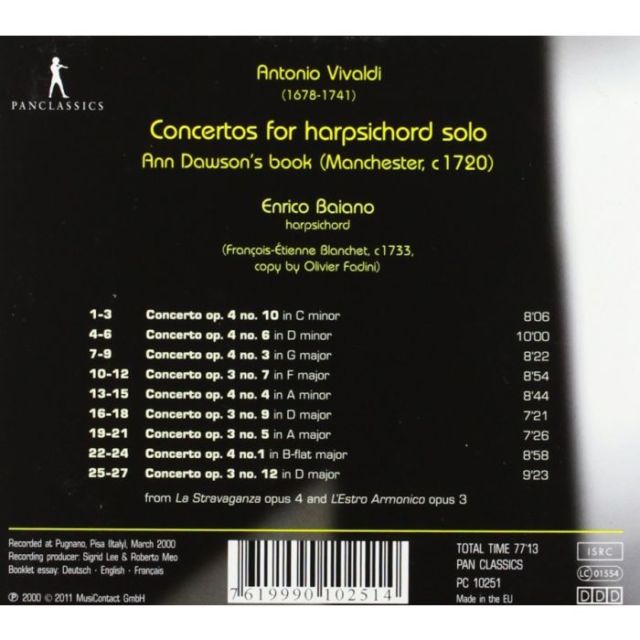 Vivaldi: Concertos for harpsichord solo - slide-1