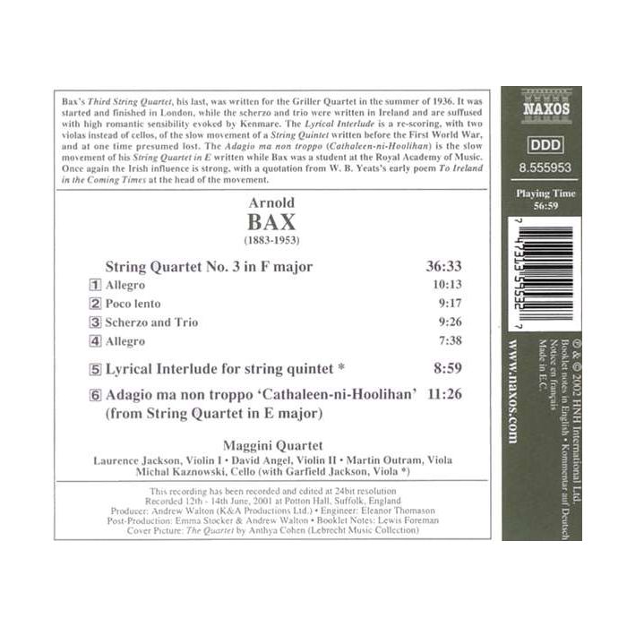 BAX: String Quartet No. 3 - slide-1