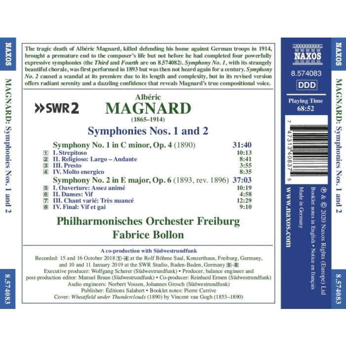 Magnard: Symphonies Nos. 1 and 2 - slide-1