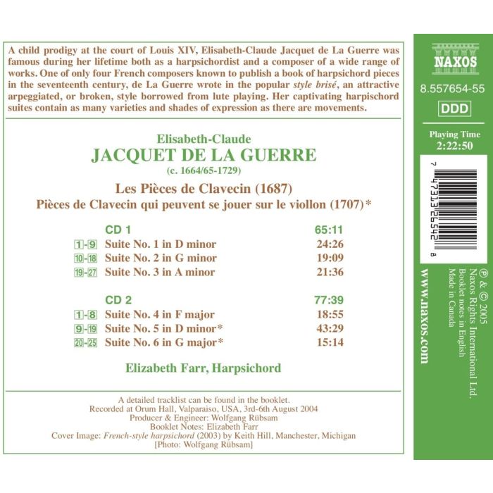 JACQUET DE LA GUERRE: Harpsihord suites - slide-1