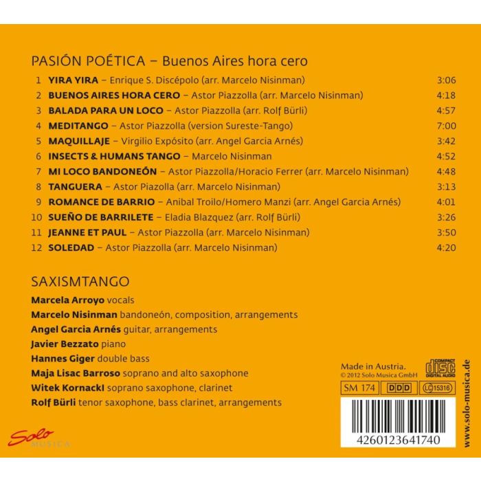 Pasión Poética - Buenos Aires hora cero - Astor Piazzolla, E.S. Discepolo, Virgillio Expósito, Marcelo Nisinman - slide-1