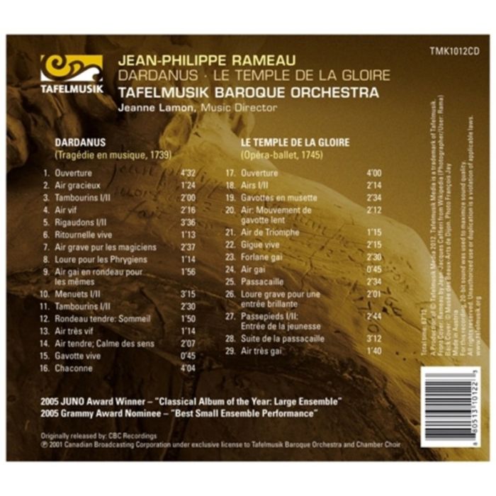 Rameau: Dardanus and Le temple de la gloire - slide-1