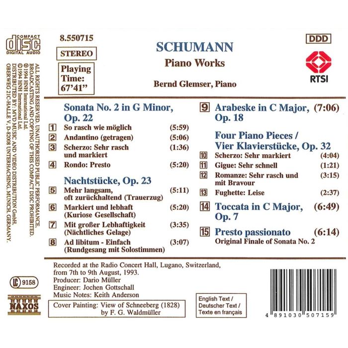 SCHUMANN: Piano Works - slide-1
