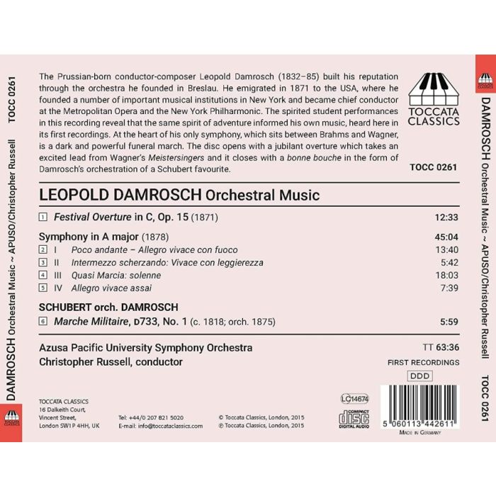 Damrosch: Orchestral Music - slide-1