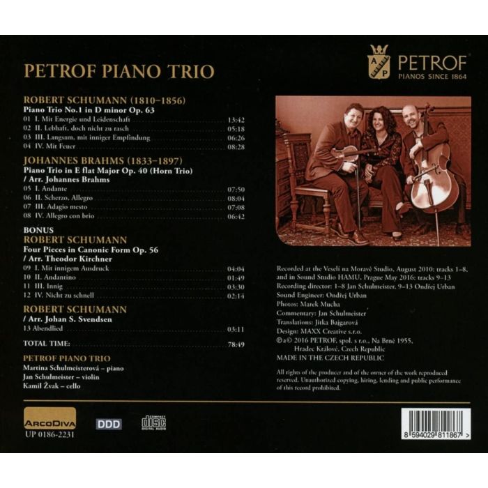 Schumann & Brahms: Piano Trios - slide-1
