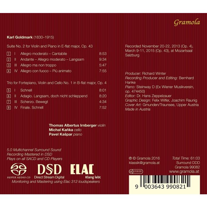 Goldmark: Suite No. 2 for Violin and Piano, Piano Trio No. 1 - slide-1