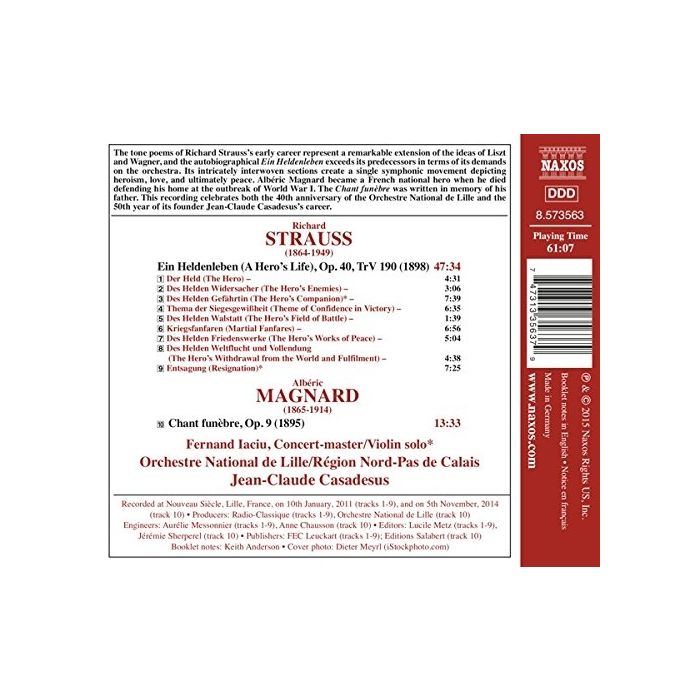 Strauss: Ein Heldenleben / Albéric: Chant funèbre - slide-1