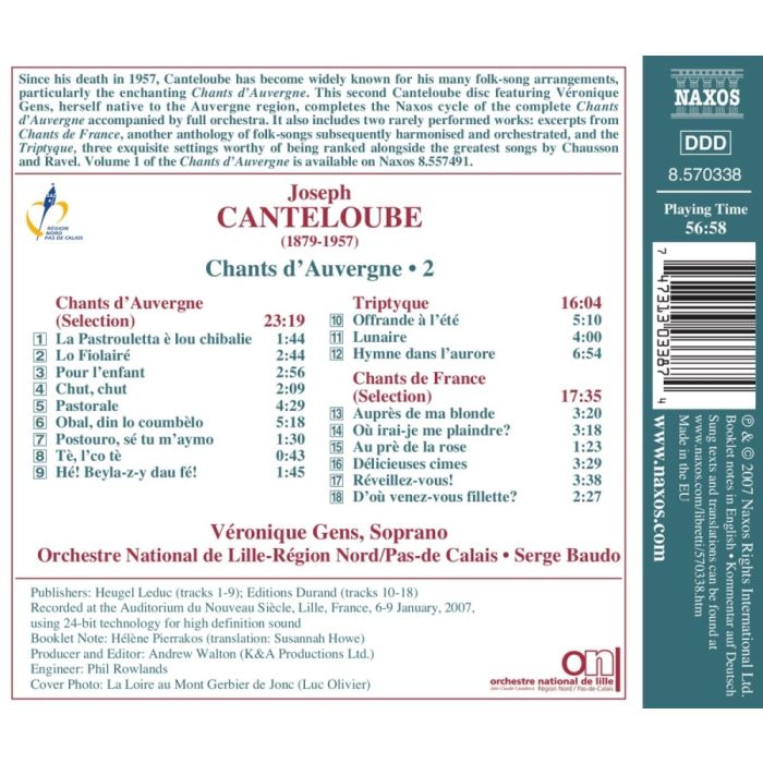 Canteloube: Chants d\'Auvergne Vol. 2 - slide-1