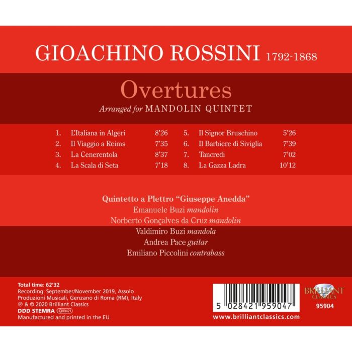 Rossini: Overtures arranged for Mandolin Quintet - slide-1