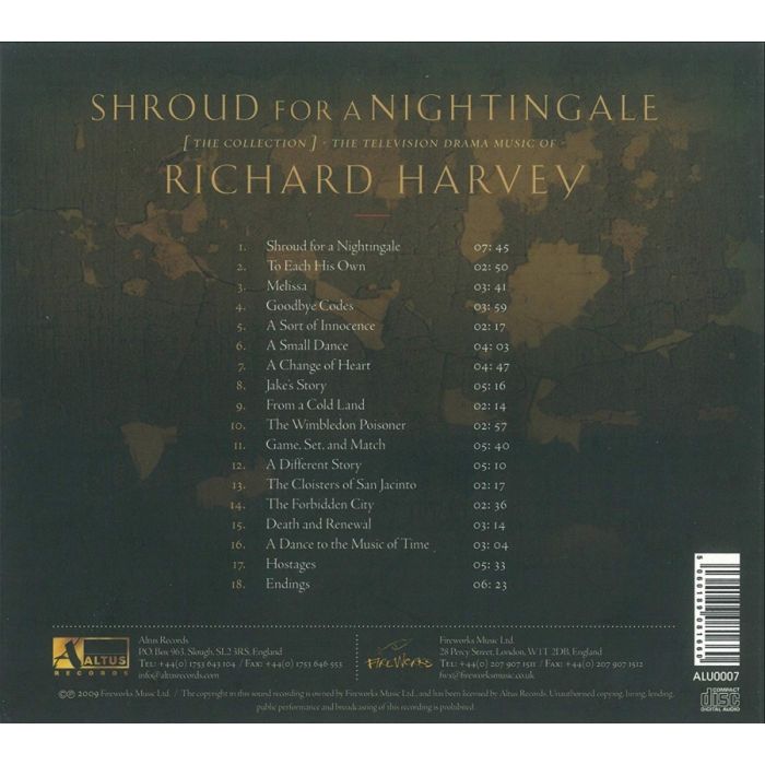 Shroud for a Nightingale, Television Music of Richard Harvey - slide-1