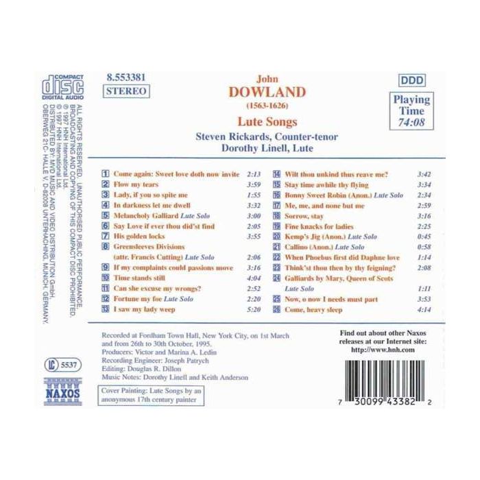 DOWLAND: Lute Songs - slide-1