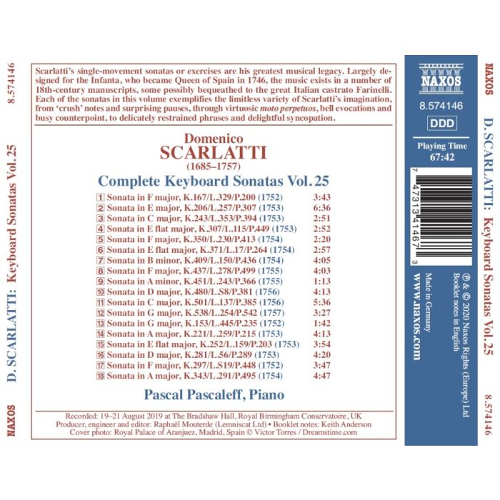 Scarlatti: Complete Keyboard Sonatas Vol. 25 - slide-1